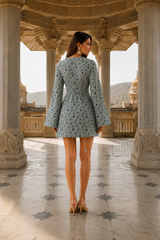 Sky Bloom Mini Dress