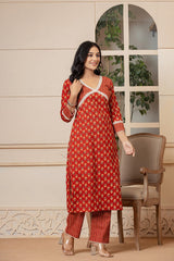 Fiesta Cotton Kurta Set - Rouhab