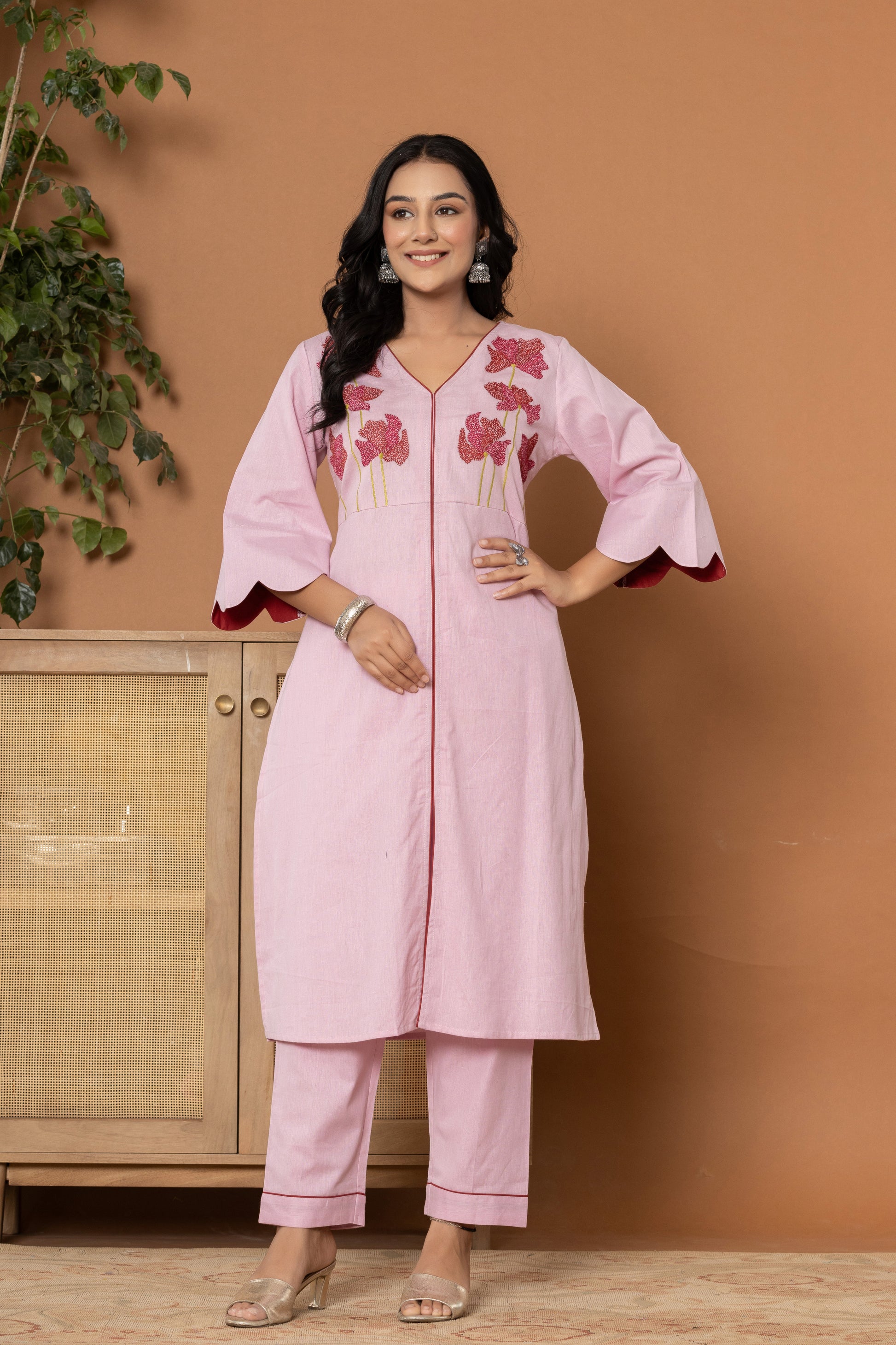 Cherry Blossom Flex Kurta Set - Rouhab