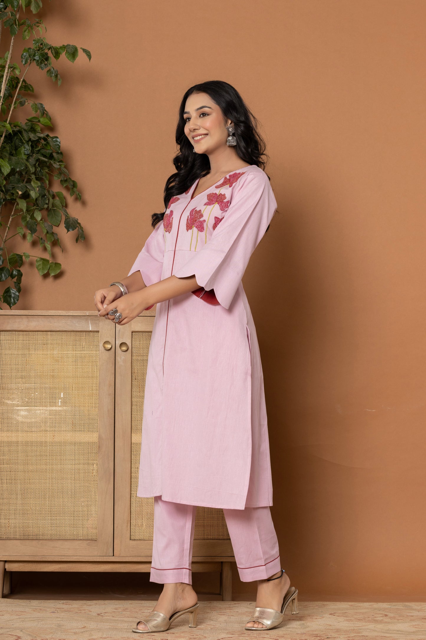 Cherry Blossom Flex Kurta Set - Rouhab