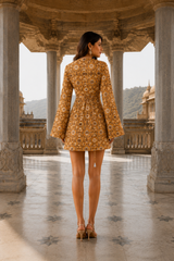 Golden Hour Flare Mini Dress