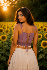 Boho Tie Strap Crop Top
