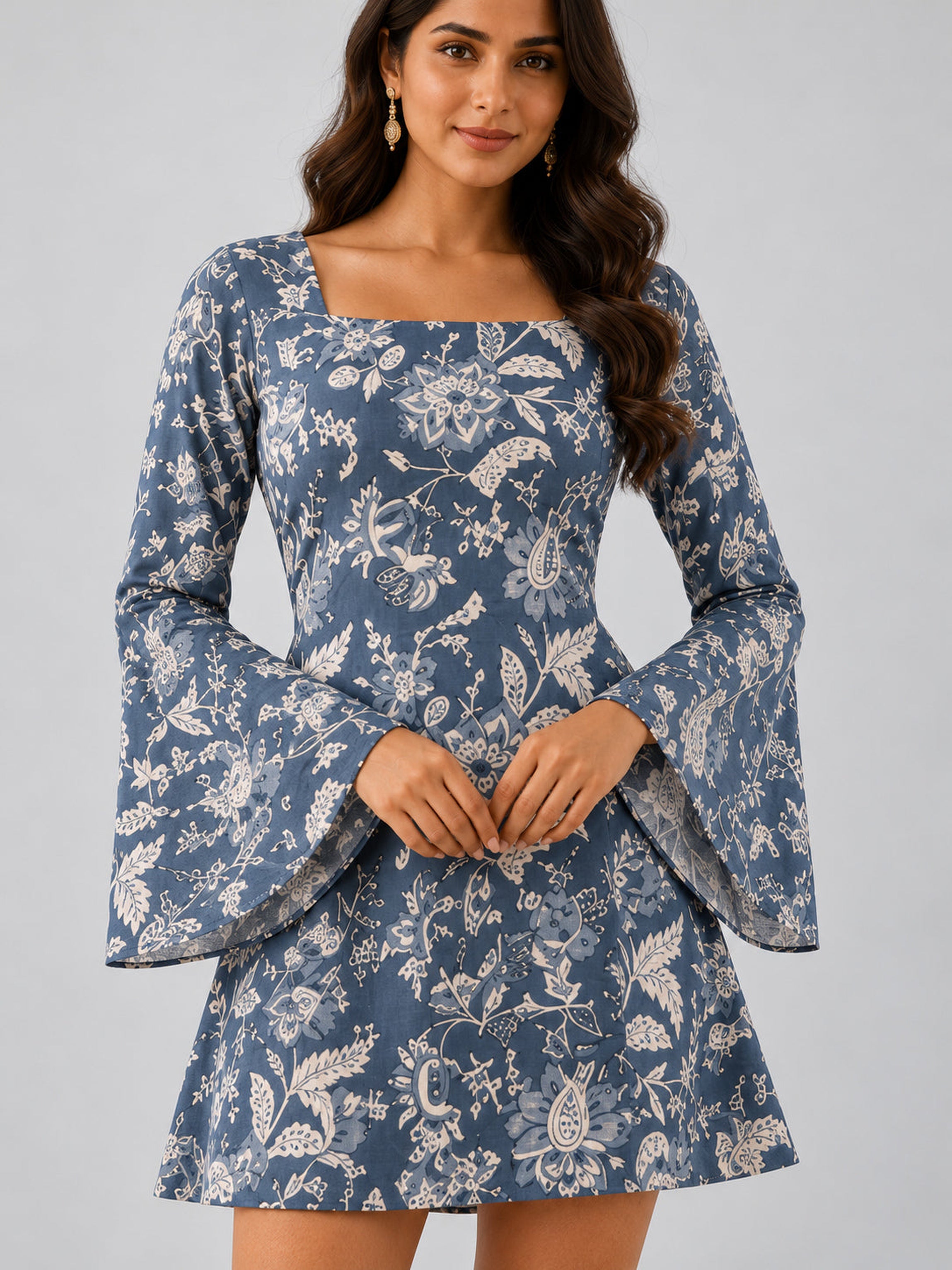 Bluebell Muse Dress — detail view