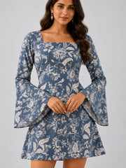 Bluebell Muse Dress — detail view
