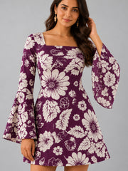 Plum Blossom Muse Dress — detail view